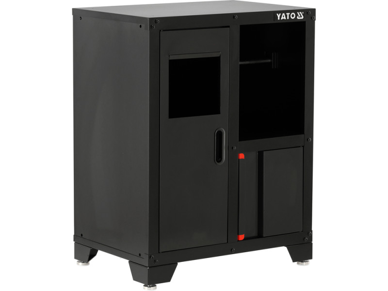 Шафа для майстерні YATO 660х 457х 863 мм з кошиком для сміття, регульовані ніжки [1]