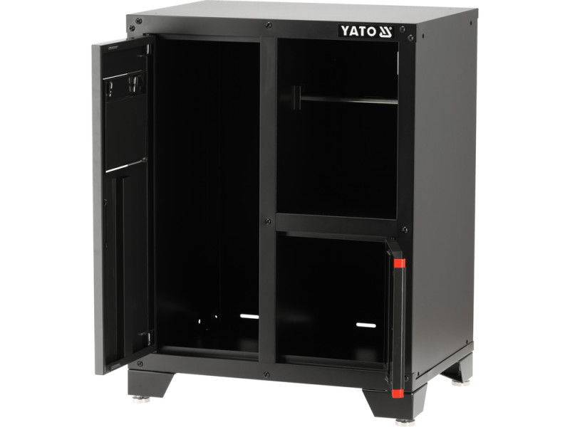 Шафа для майстерні YATO 660х 457х 863 мм з кошиком для сміття, регульовані ніжки [1]