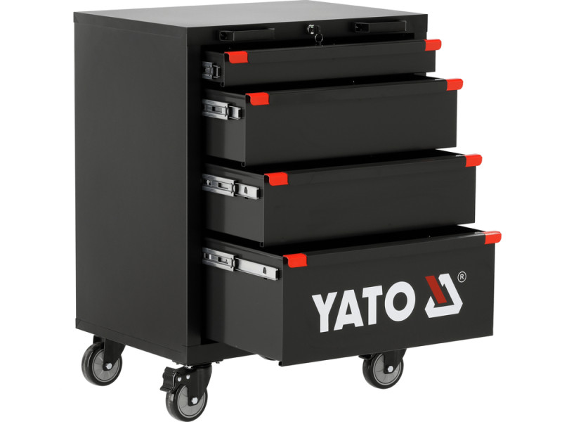 Шафа для майстерні на колесах YATO 635х 457х 840 мм, 4 шуфляди [1]