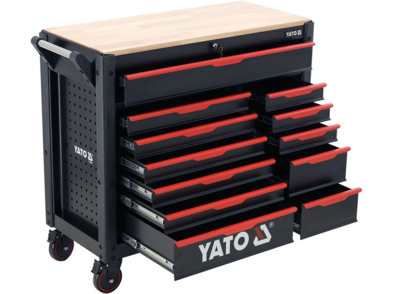Тумба инструментальная YATO YT-09005, 12 ящиков, 1125×1000×480 мм