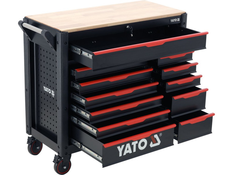Тумба инструментальная YATO YT-09005, 12 ящиков, 1125×1000×480 мм