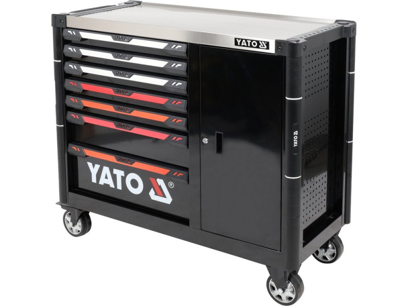 Тумба инструментальная YATO YT-09033, 7+1 ящиков, 1100×990×480 мм