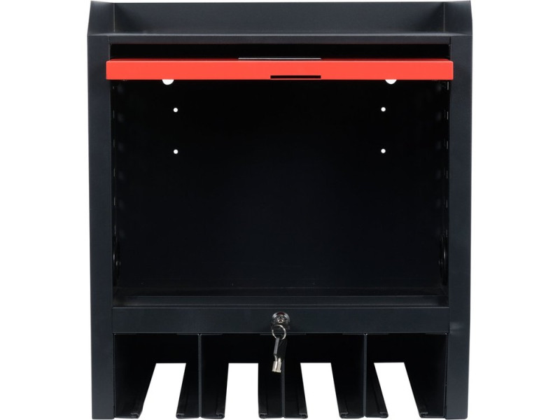 Шкаф для электроинструмента YATO 480x430x280 мм, 4 гнезда, 2 ключа, металлический (YT-09093)