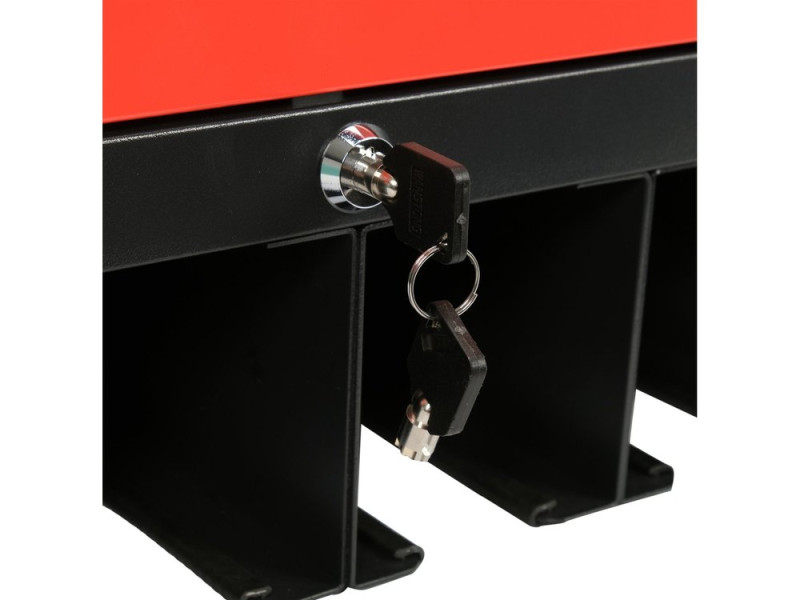 Шкаф для электроинструмента YATO 480x430x280 мм, 4 гнезда, 2 ключа, металлический (YT-09093)