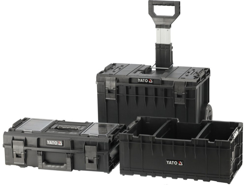 Набір ящиків системних S1 на колесах, 3 шт YATO YT-09161, 585×425×810 мм
