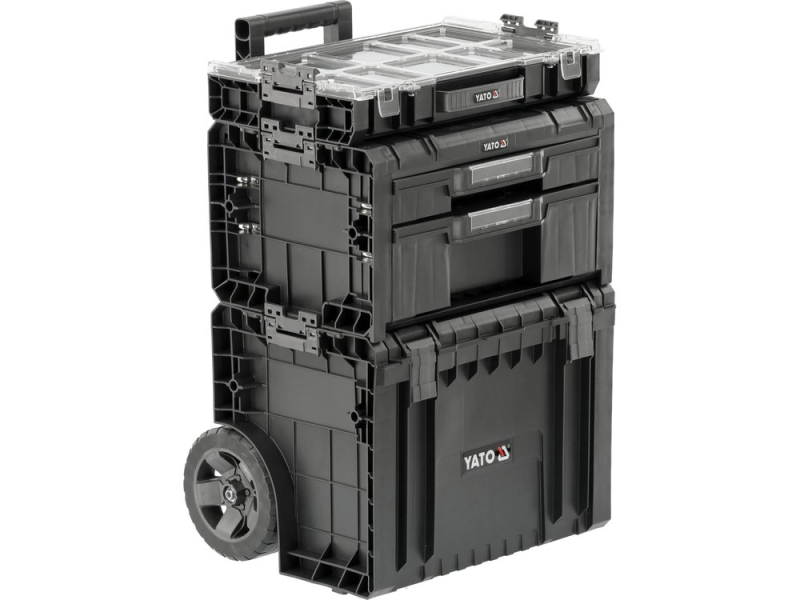 Набір ящиків системних S12 на колесах, 3 шт YATO YT-09173, 685×450×380 мм