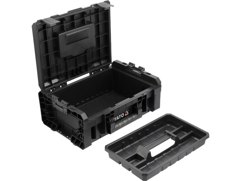 Ящик для інструментів модульний TC12 S12 YATO 450x332x170 мм, пластиковий корпус (YT-091844)