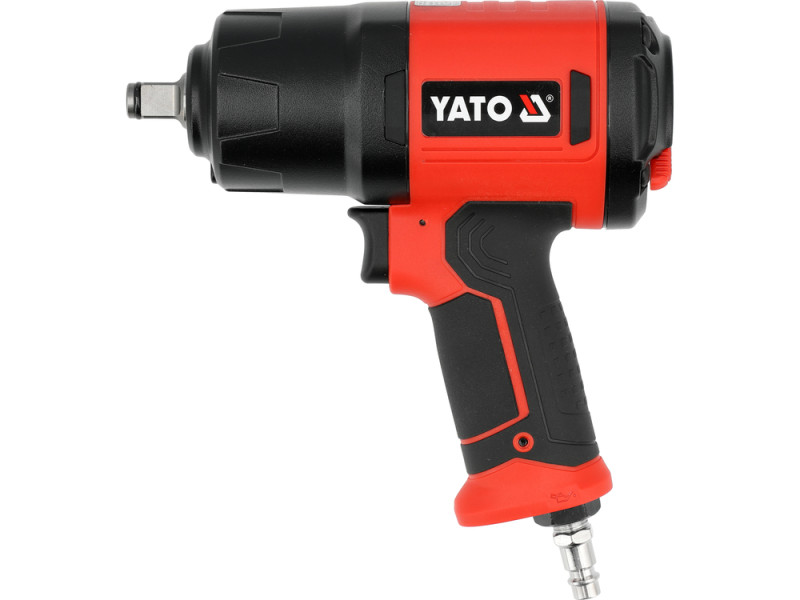 Гайковерт ударний пневматичний YATO квадрат 1/2", F=1900 Nm, спожив повітря- 205 л/хв тиск- 0,63 MPa