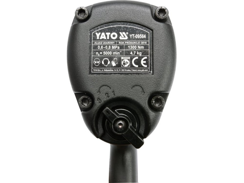 Гайковерт пневматический ударный 3/4" 1300 Н·м YATO YT-09564