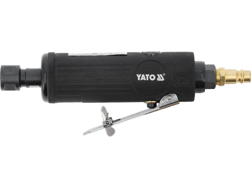 Шліфувальна машина пневматична пряма YATO YT-0965, цанги 3 мм і 1/4", 20000 об/хв