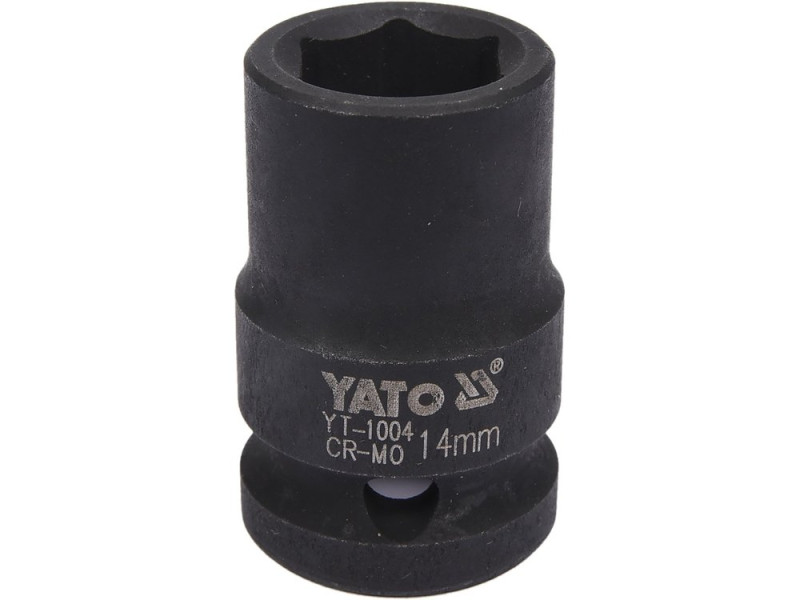 Головка торцевая ударная 1/2" 14 мм YATO YT-1004, 6-гранная, короткая
