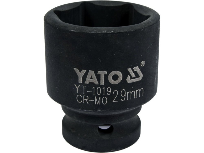 Головка торцевая ударная 1/2" 29 мм YATO YT-1019, 6-гранная, короткая