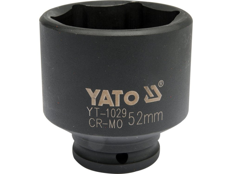 Головка торцева ударна 1/2" 52 мм YATO YT-1029, 6-гранна, для маточинних гайок