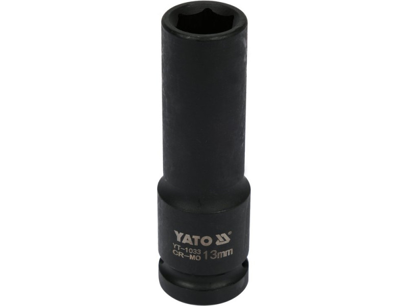 Головка торцевая ударная 1/2" 13 мм YATO YT-1033, 6-гранная, длинная