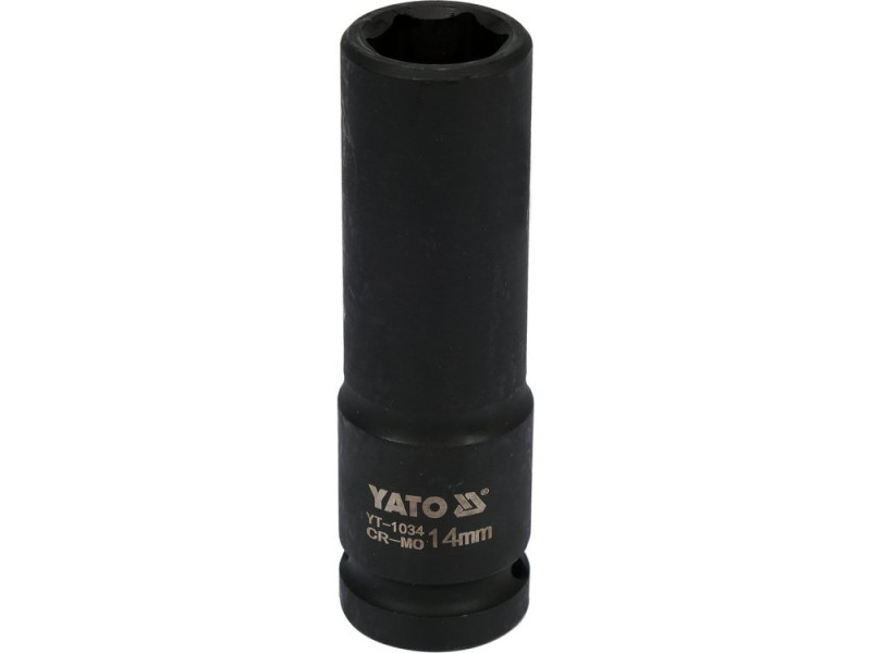 Головка торцева ударна 1/2" 14 мм YATO YT-1034, 6-гранна, довга