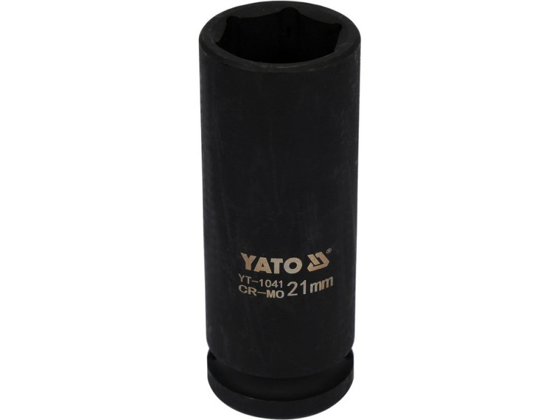 Головка торцева ударна 1/2" 21 мм YATO YT-1041, 6-гранна, довга