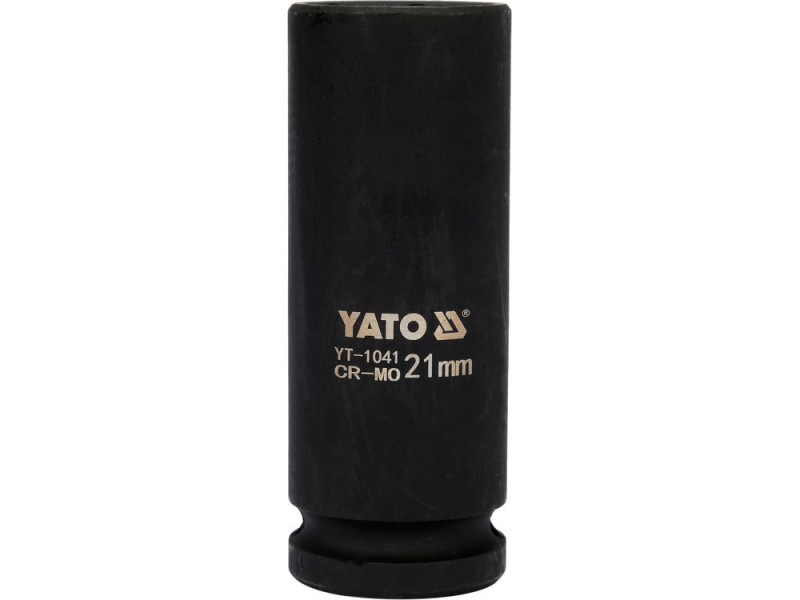 Головка торцева ударна 1/2" 21 мм YATO YT-1041, 6-гранна, довга