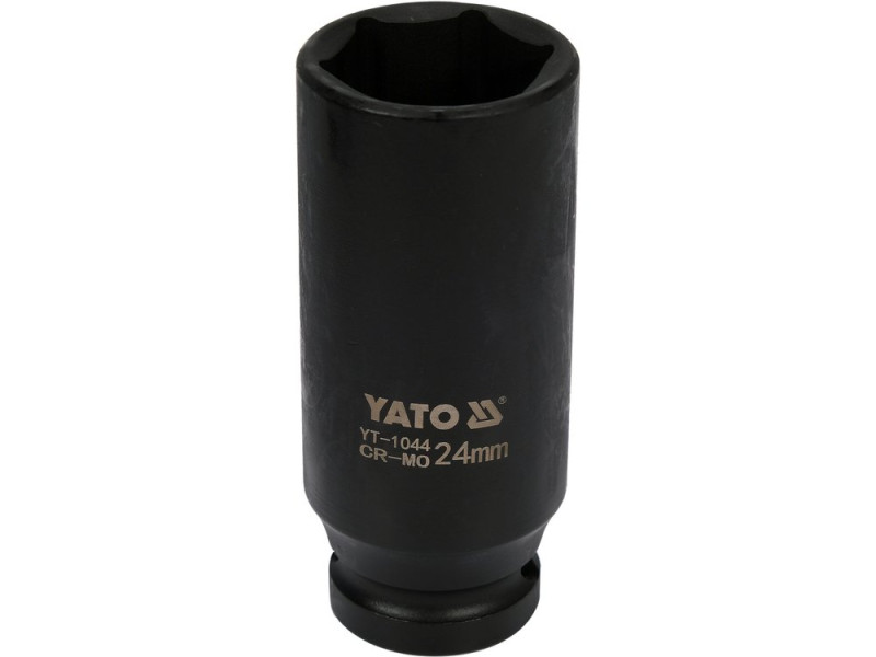 Головка торцева ударна 1/2" 24 мм YATO YT-1044, 6-гранна, довга