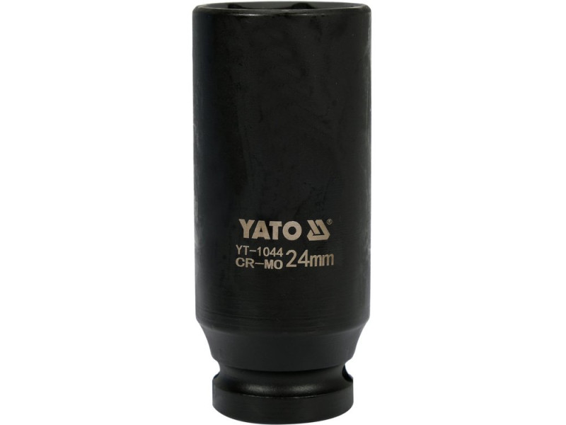 Головка торцева ударна 1/2" 24 мм YATO YT-1044, 6-гранна, довга