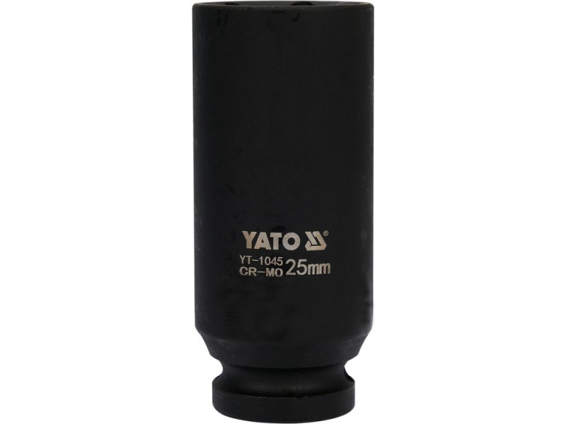 Головка торцева ударна 1/2" 25 мм YATO YT-1045, 6-гранна, довга