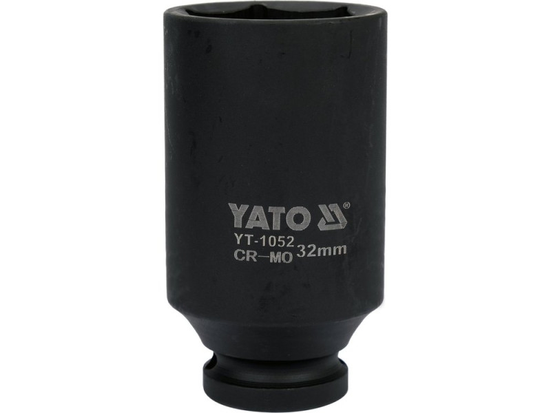 Головка торцева ударна 1/2" 32 мм YATO YT-1052, 6-гранна, довга