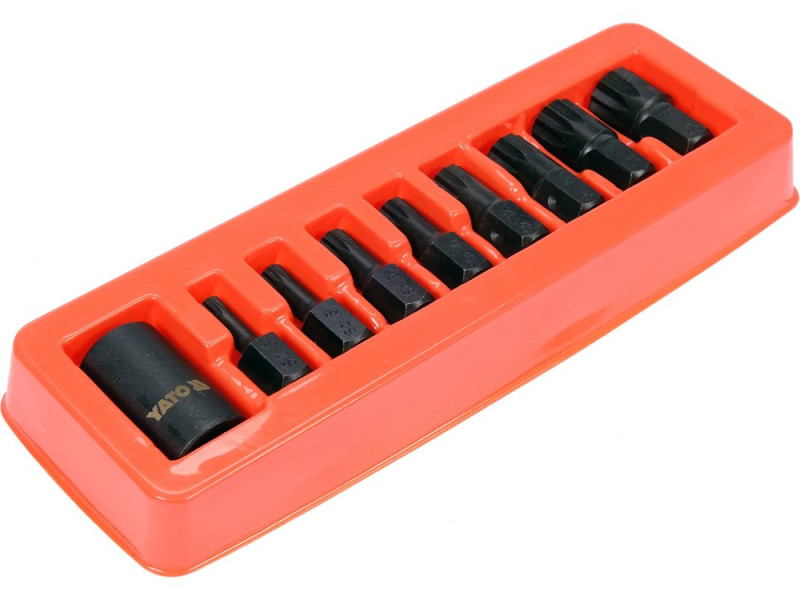 Набір ключів ударних з торцевими головками SPLINE YATO YT-10663, 1/2", 9 шт