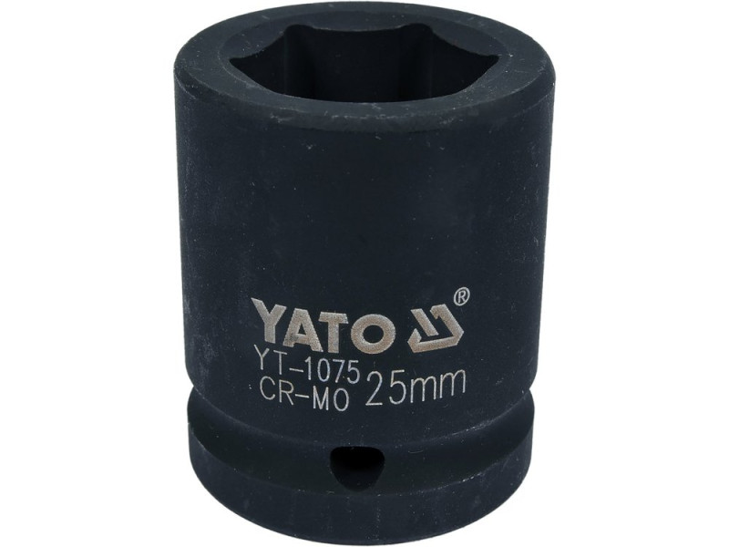 Головка торцева ударна 3/4" 25 мм YATO YT-1075, 6-гранна, коротка