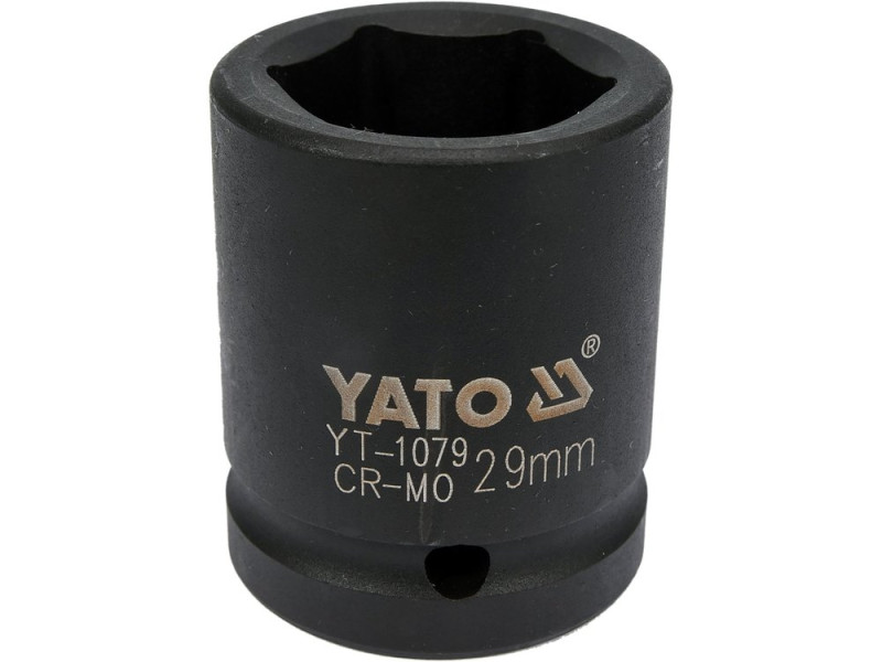 Головка торцевая ударная 3/4" 29 мм YATO YT-1079, 6-гранная, короткая