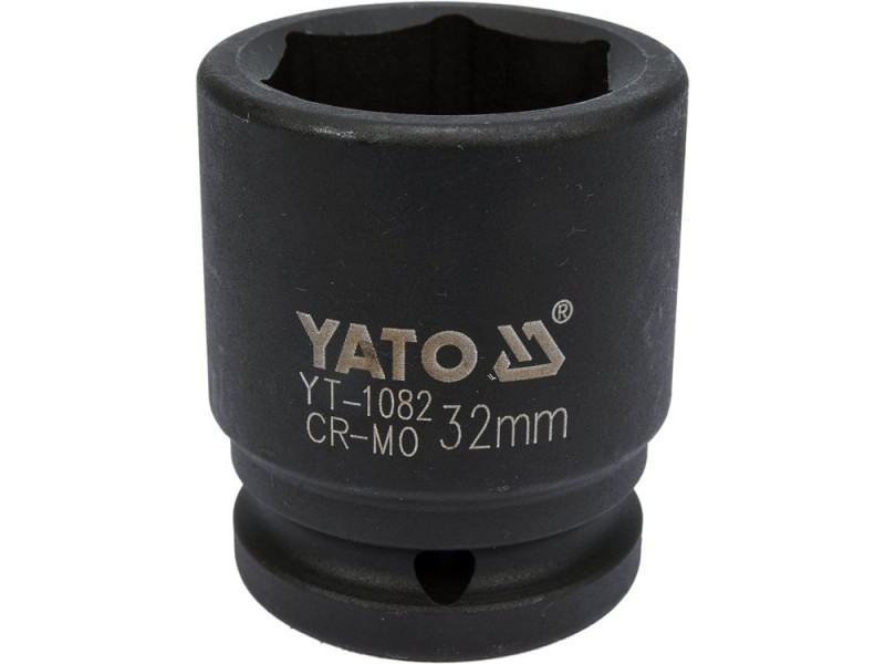 Головка торцева ударна 3/4" 32 мм YATO YT-1082, 6-гранна, коротка