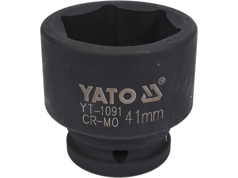 Головка торцевая ударная 3/4" 41 мм YATO YT-1091, 6-гранная, короткая