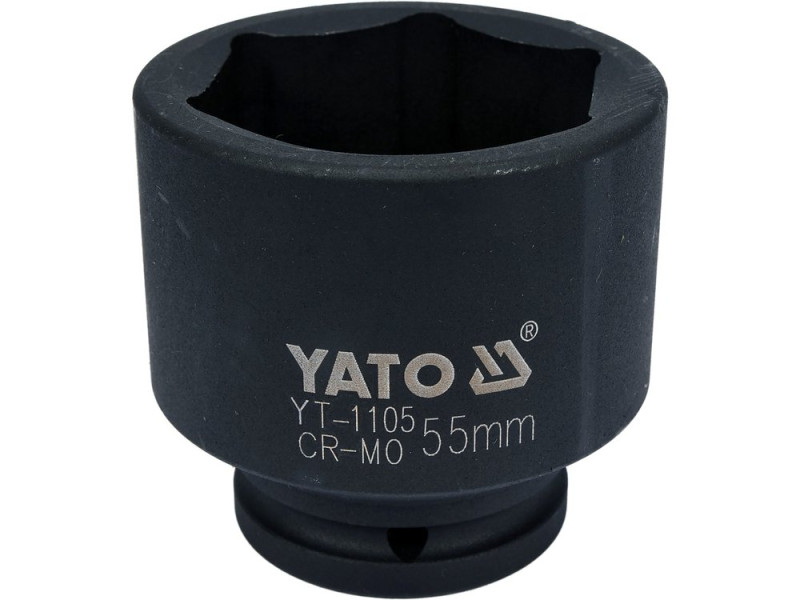 Головка торцева ударна 3/4" 55 мм YATO YT-1105, 6-гранна, коротка