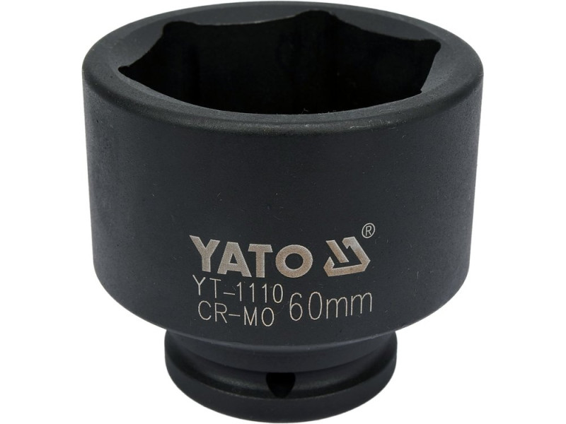 Головка торцевая ударная 3/4" 60 мм YATO YT-1110, 6-гранная, короткая