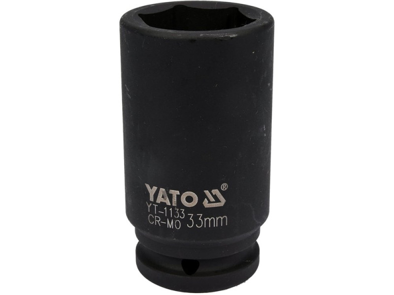 Головка торцевая ударная 6-гранная YATO: удлиненная, квадрат 3/4", М=33 мм, L=90 мм (YT-1133)
