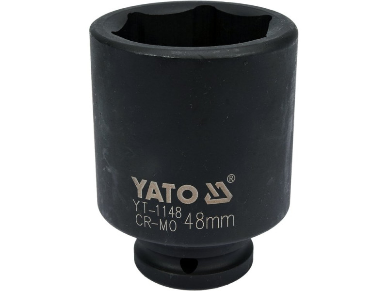 Головка торцевая ударная 3/4" 48 мм YATO YT-1148, 6-гранная, длинная