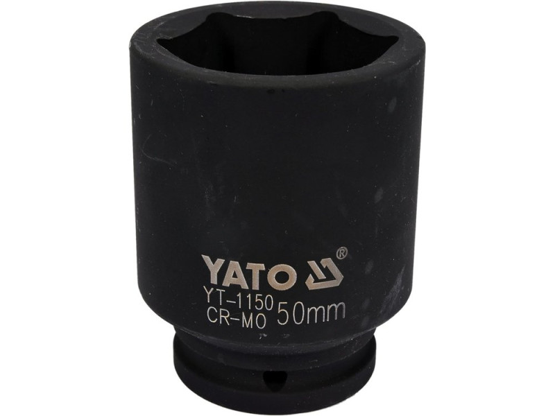 Головка торцева ударна 3/4" 50 мм YATO YT-1150, 6-гранна, довга