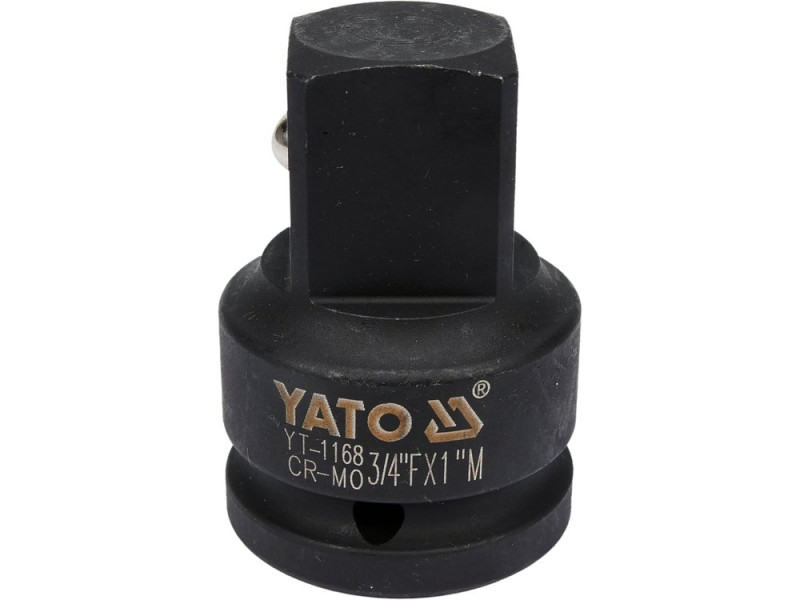 Перехідник ударний YATO : квадрат 3/4" - квадрат 1", L= 63 мм (YT-1168)