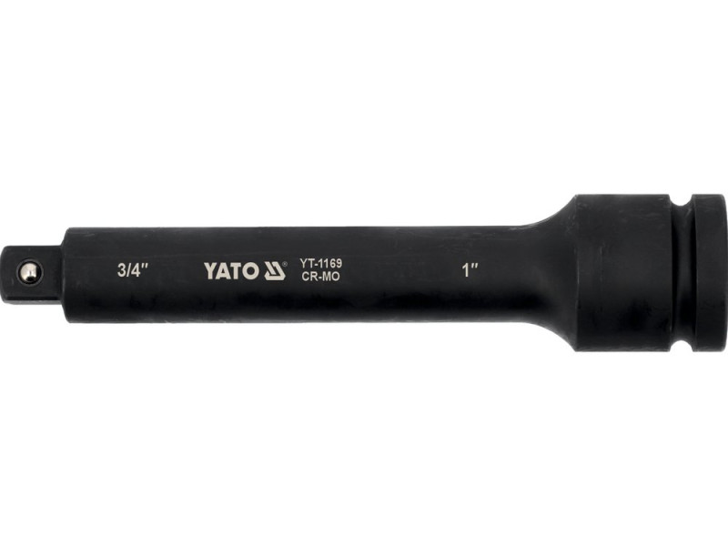Подовжувач з перехідником YATO : квадрат 1" - квадрат 3/4", L= 250 мм (YT-1169)