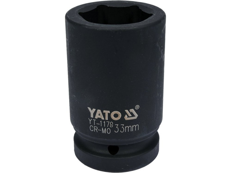 Головка торцева ударна 1" 33 мм YATO YT-1178, 6-гранна, довга