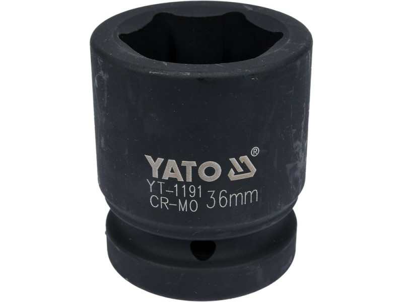 Головка торцевая ударная 1" 36 мм 6-гранная YATO YT-1191, короткая