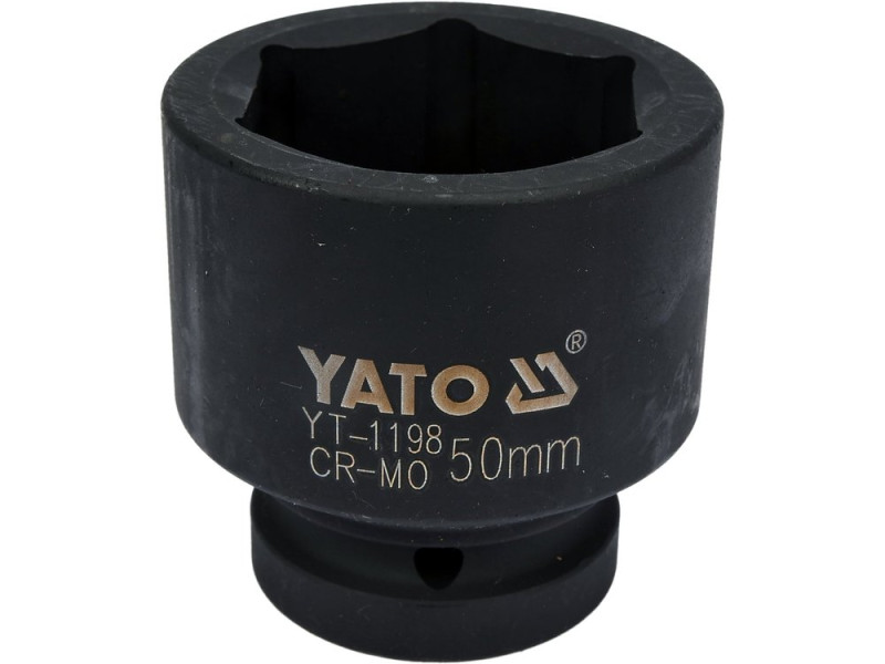 Головка торцева ударна 1" 50 мм YATO YT-1198, 6-гранна, коротка