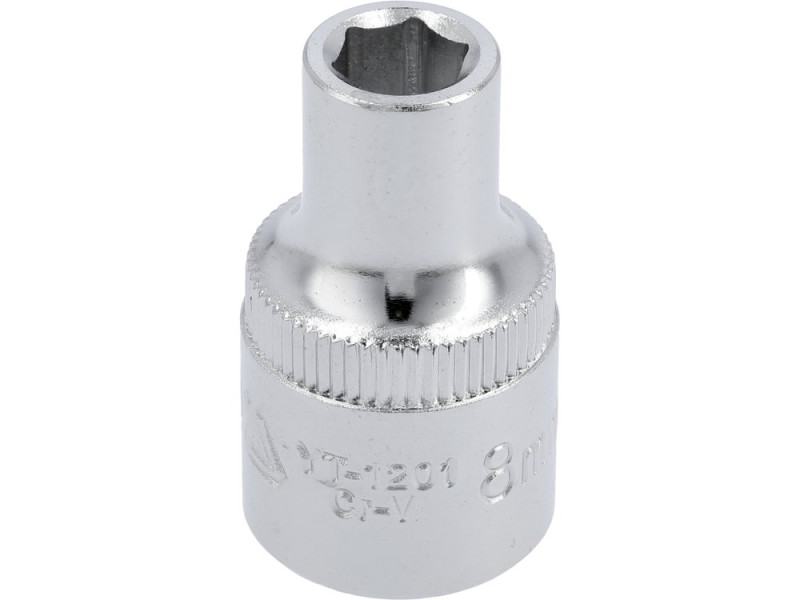 Головка торцева 6-гранна 1/2" 8 мм YATO YT-1201, коротка 38 мм