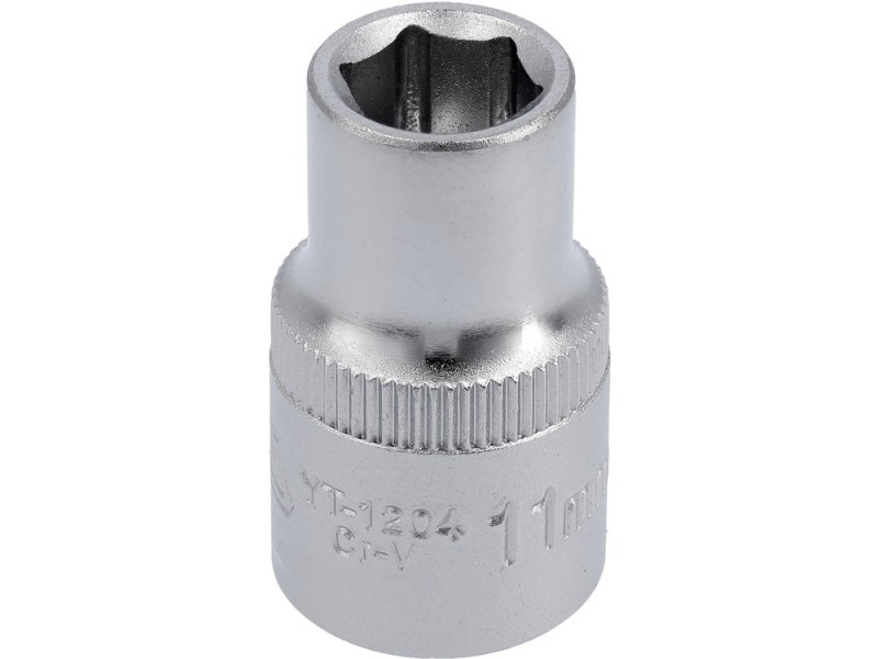 Головка торцева 1/2" 11 мм YATO YT-1204, 6-гранна, коротка