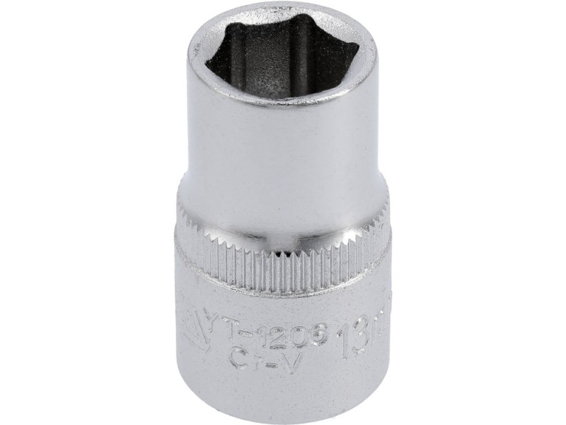 Головка торцевая 1/2" 13 мм YATO YT-1206, 6-гранная, короткая