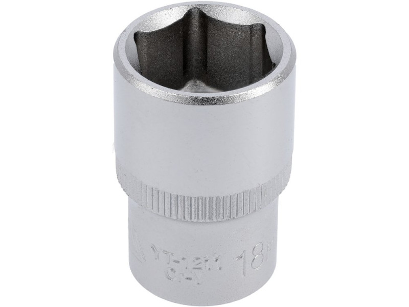 Головка торцева 1/2" 18 мм YATO YT-1211, 6-гранна, коротка