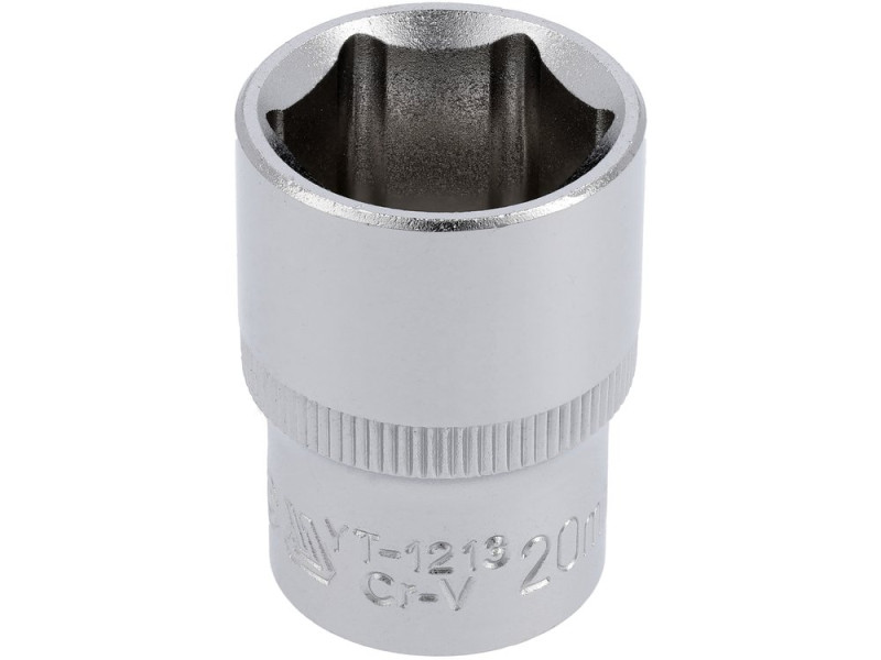 Головка торцева 1/2" 20 мм YATO YT-1213, 6-гранна, коротка