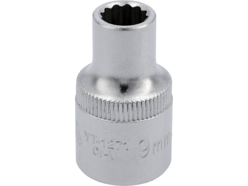 Головка торцева 1/2" 9 мм YATO YT-1271, 12-гранна, коротка