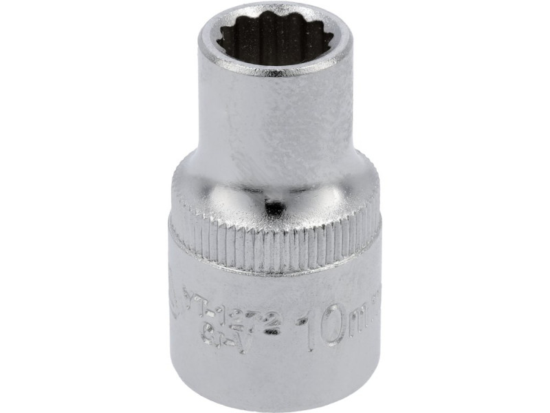 Головка торцева 1/2" 10 мм YATO YT-1272, 12-гранна, коротка
