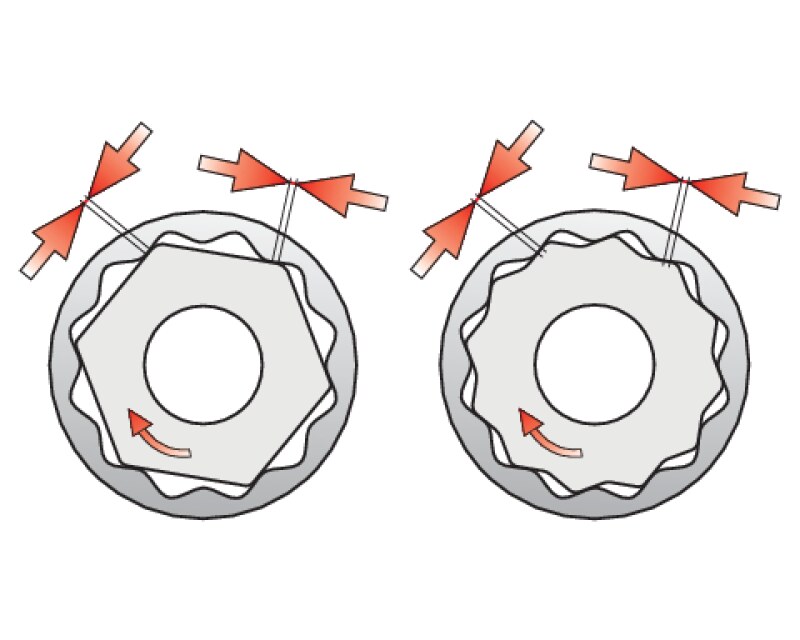 Головка торцева 12-гранна 1/2" 11 мм YATO YT-12933, довга 77 мм