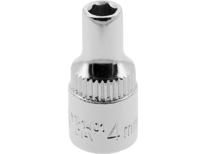 Головка торцева 6-гранна 1/4" 4 мм YATO YT-1401, коротка 25 мм
