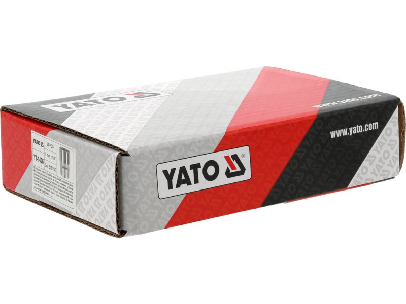 Головка торцева 6-гранна 1/4" 7 мм YATO YT-1406, коротка 25 мм